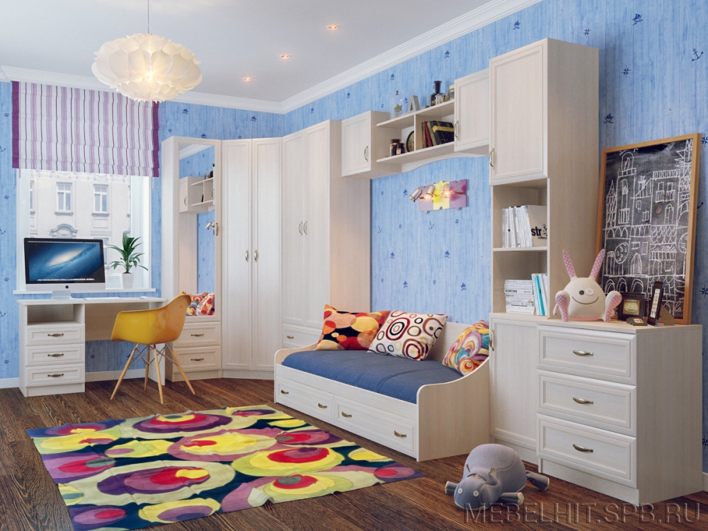 Детская комната встроенная мебель