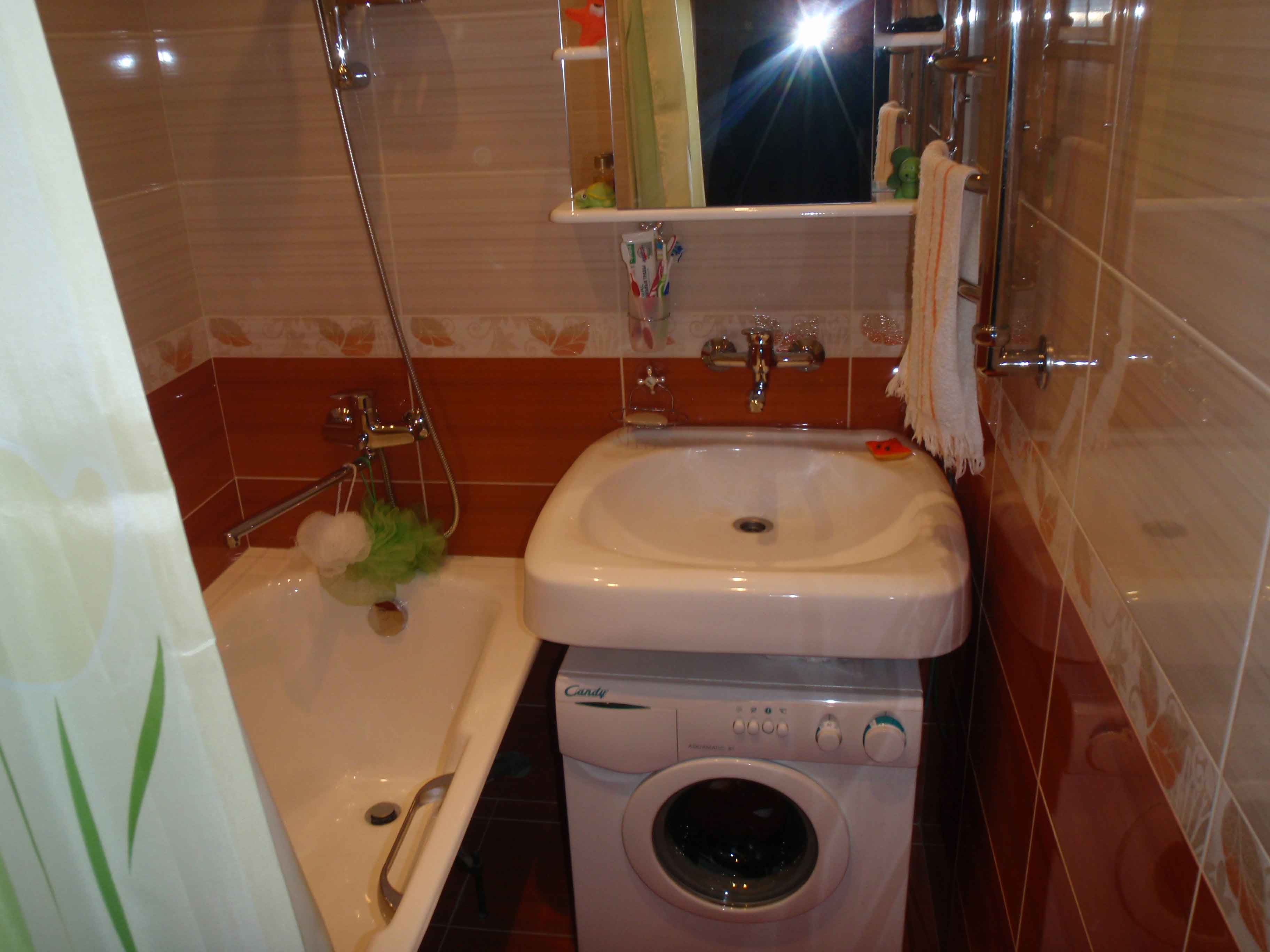 Ванна хрущевка дизайн фото со стиральной машиной и туалетом