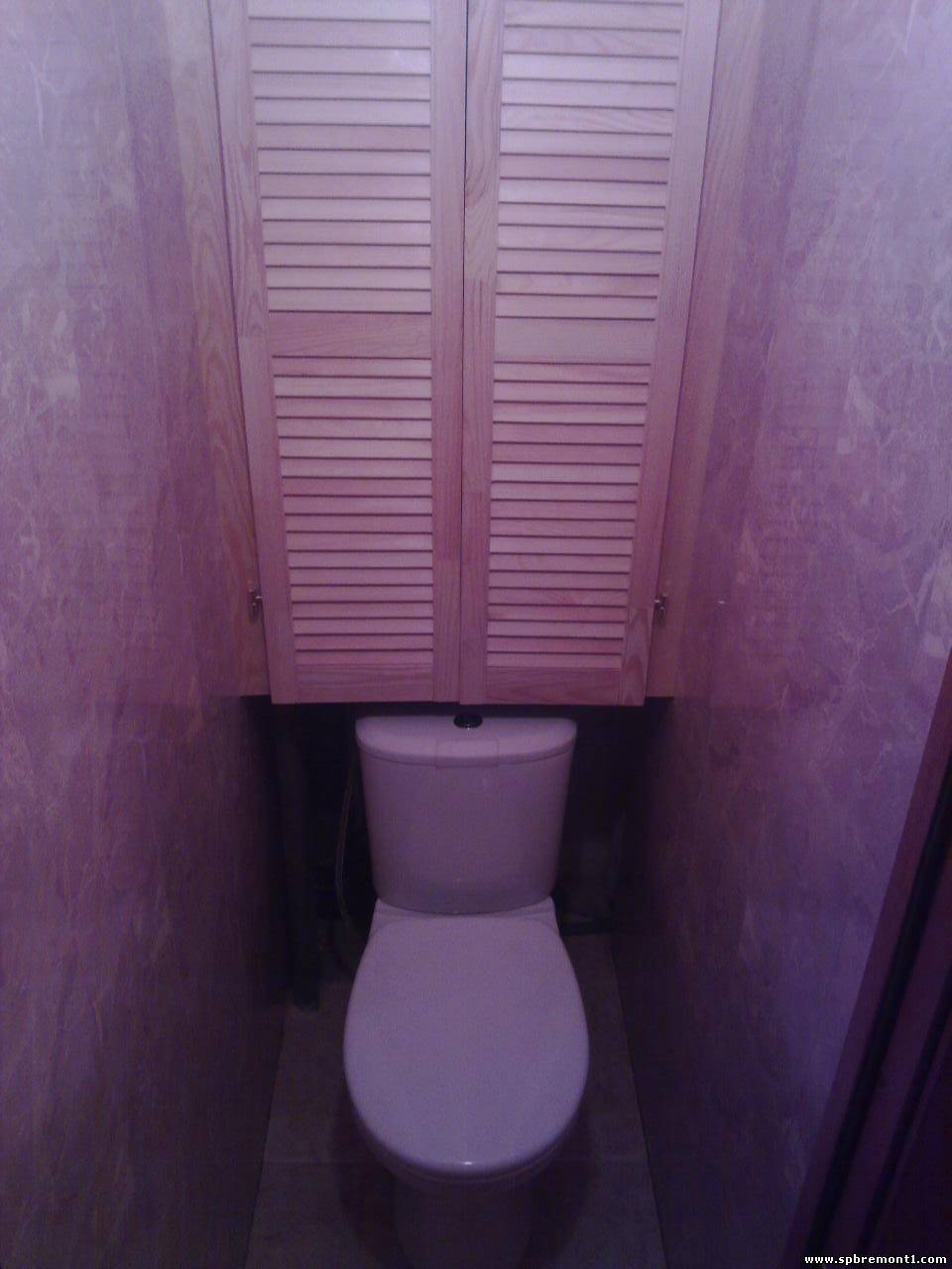 Фото туалета в квартире после ремонта пластиковыми панелями