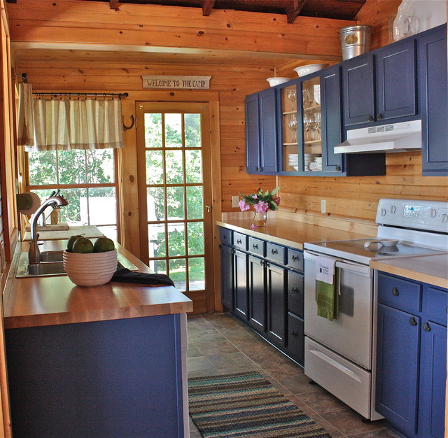 Дизайн кухни деревянного дома своими руками