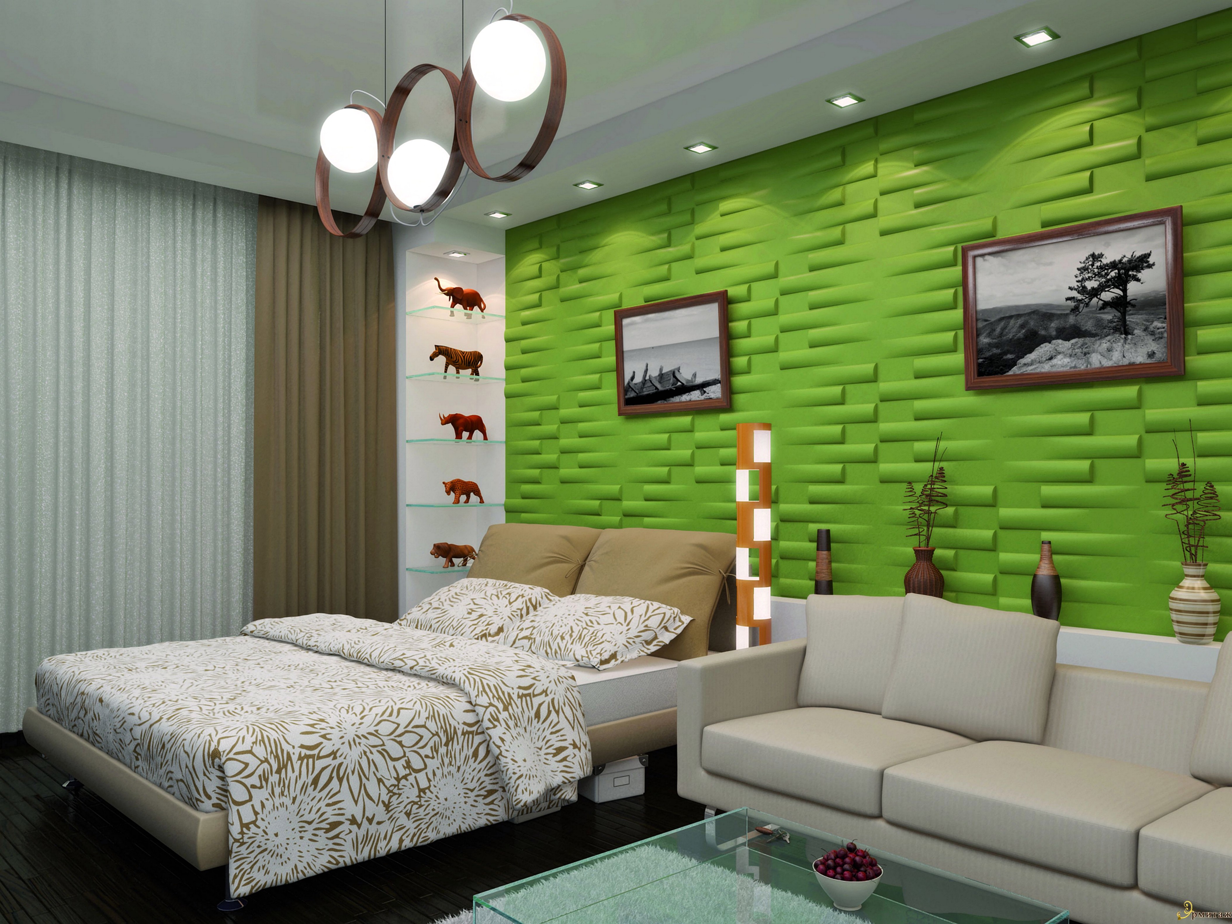 65+ лучших идей 3D обоев на стену в квартире (фото) | Новые тенденции в дизайне интерьера