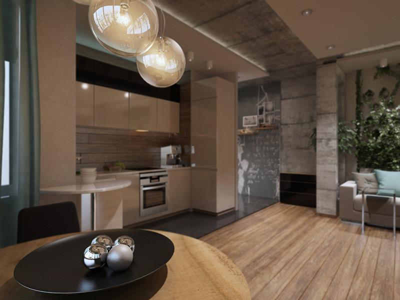 Дизайн проект трехкомнатной квартиры 60 кв м в панельном доме
