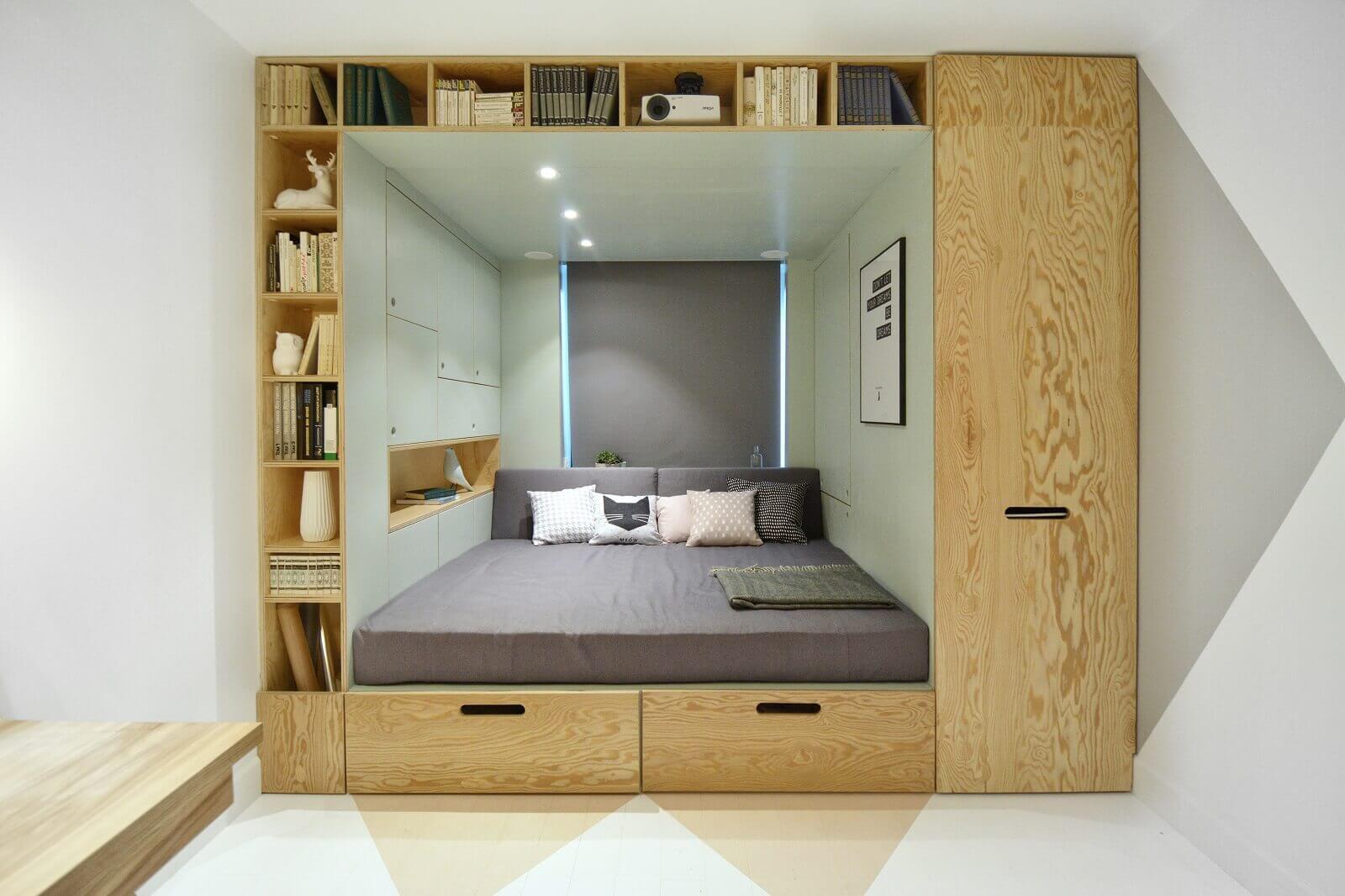Дизайн небольшой квадратной комнаты