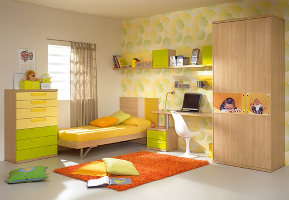 Детская комната со встроенной мебелью