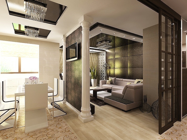 Дизайн 3 х комнатной квартиры в классическом стиле
