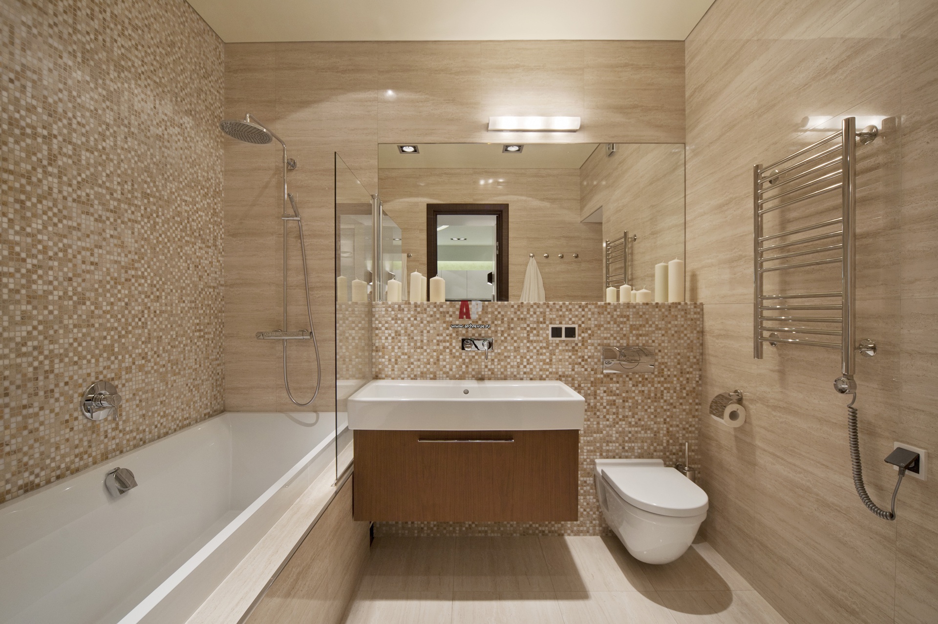 Дизайн ванной комнаты фото с элементами мозаики фото