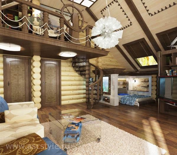 Dječja soba u drvenoj kući: dizajnerica Marina Penny