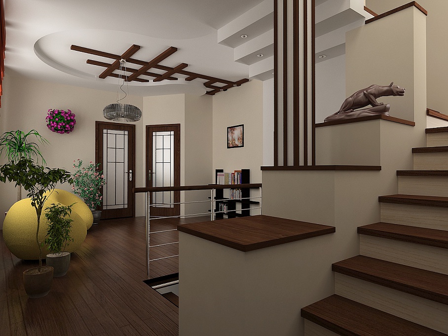 Дизайн квартиры в коричневых тонах