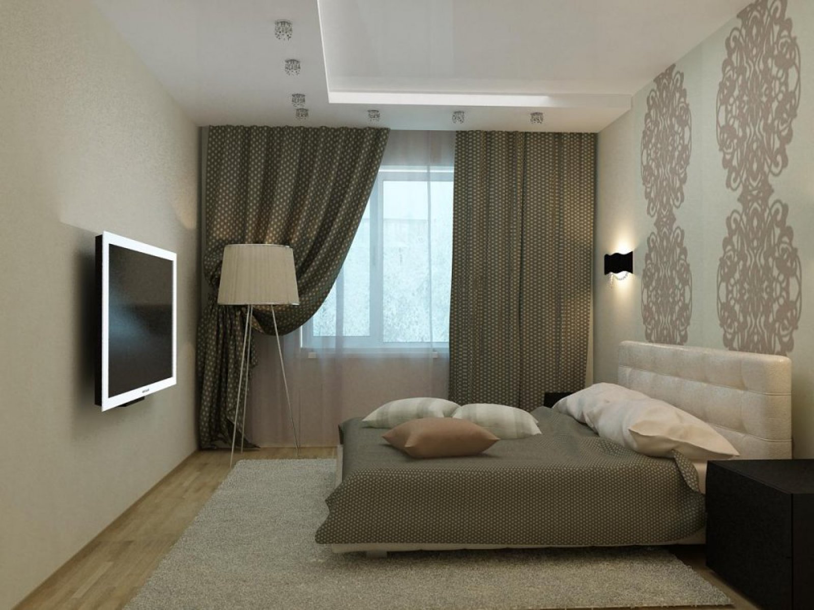Красивый дизайн спальной комнаты