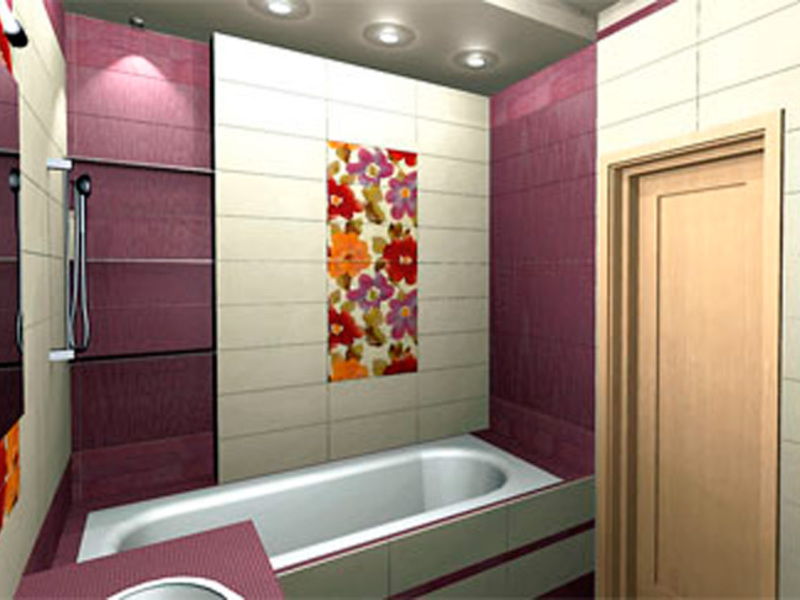 Дизайн ванной комнаты в лазурном цвете