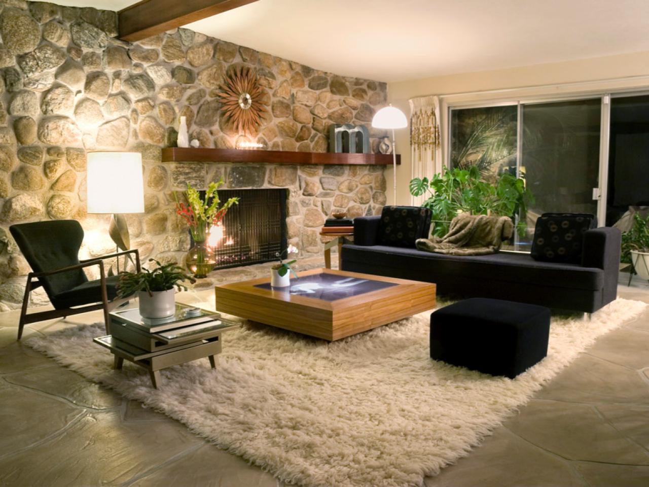 каменная гостиная интерьер stone living room interior скачать