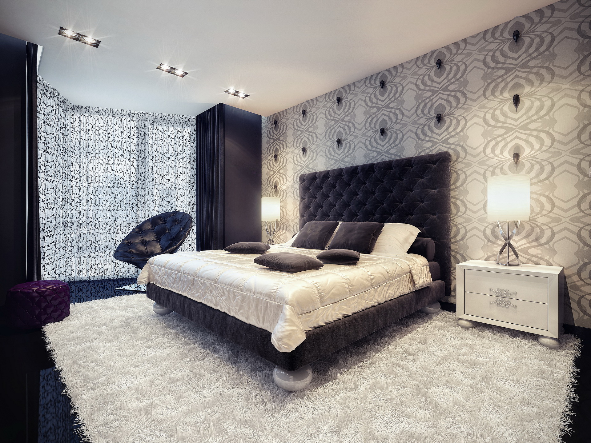 Спальня с белой мебелью дизайн фото » Картинки и фотографии дизайна .