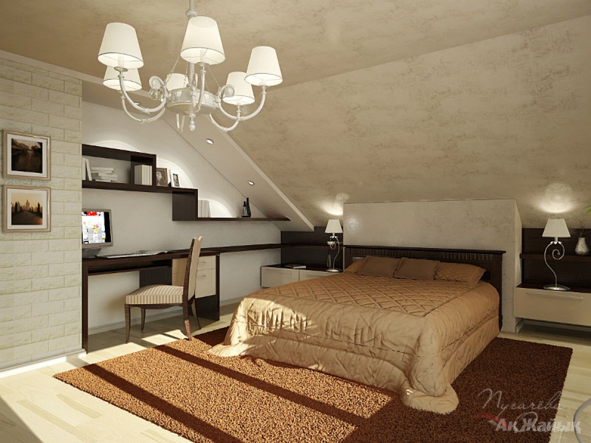 Дизайн комнаты с полом венге