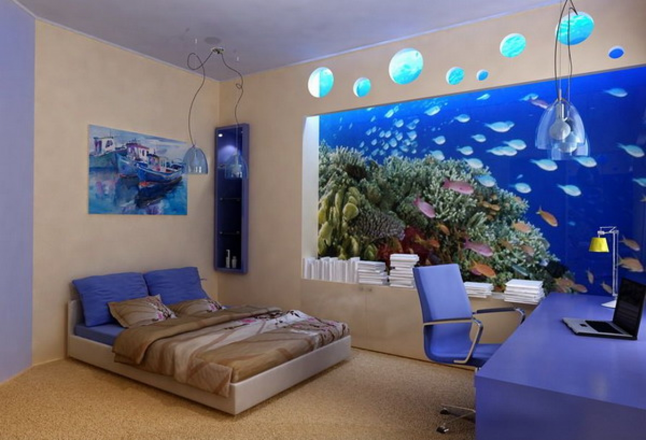 комната в стиле пляжа