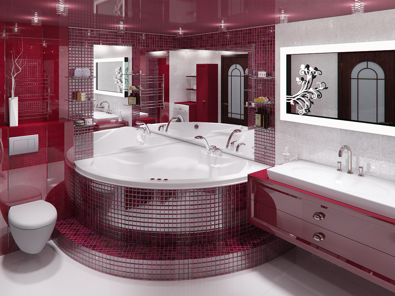 новинки дизайна ванной комнаты фото