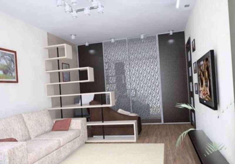 Дизайн однокомнатной квартиры: как разделить на две зоны красиво