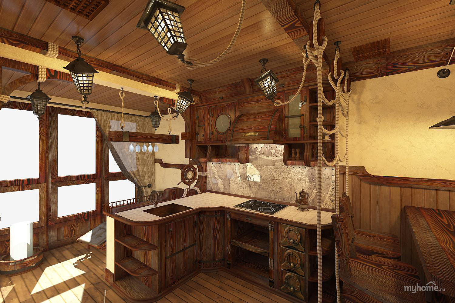 Дизайн квартиры в корабле