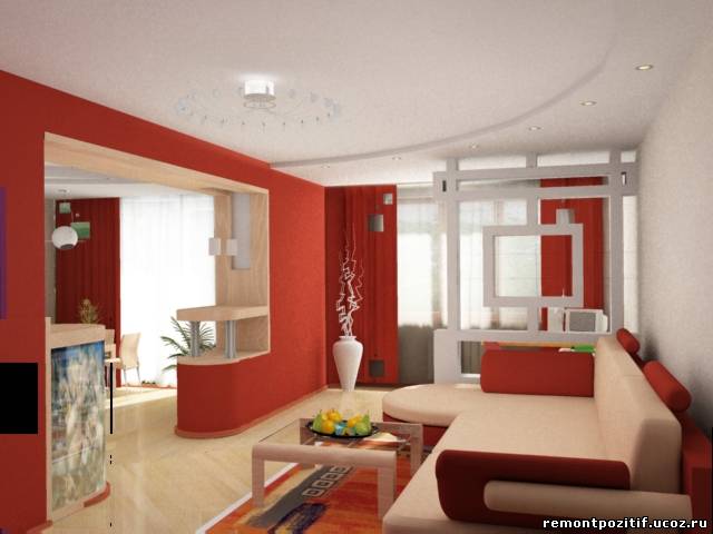 Дизайн комнаты 15 м2 с балконом