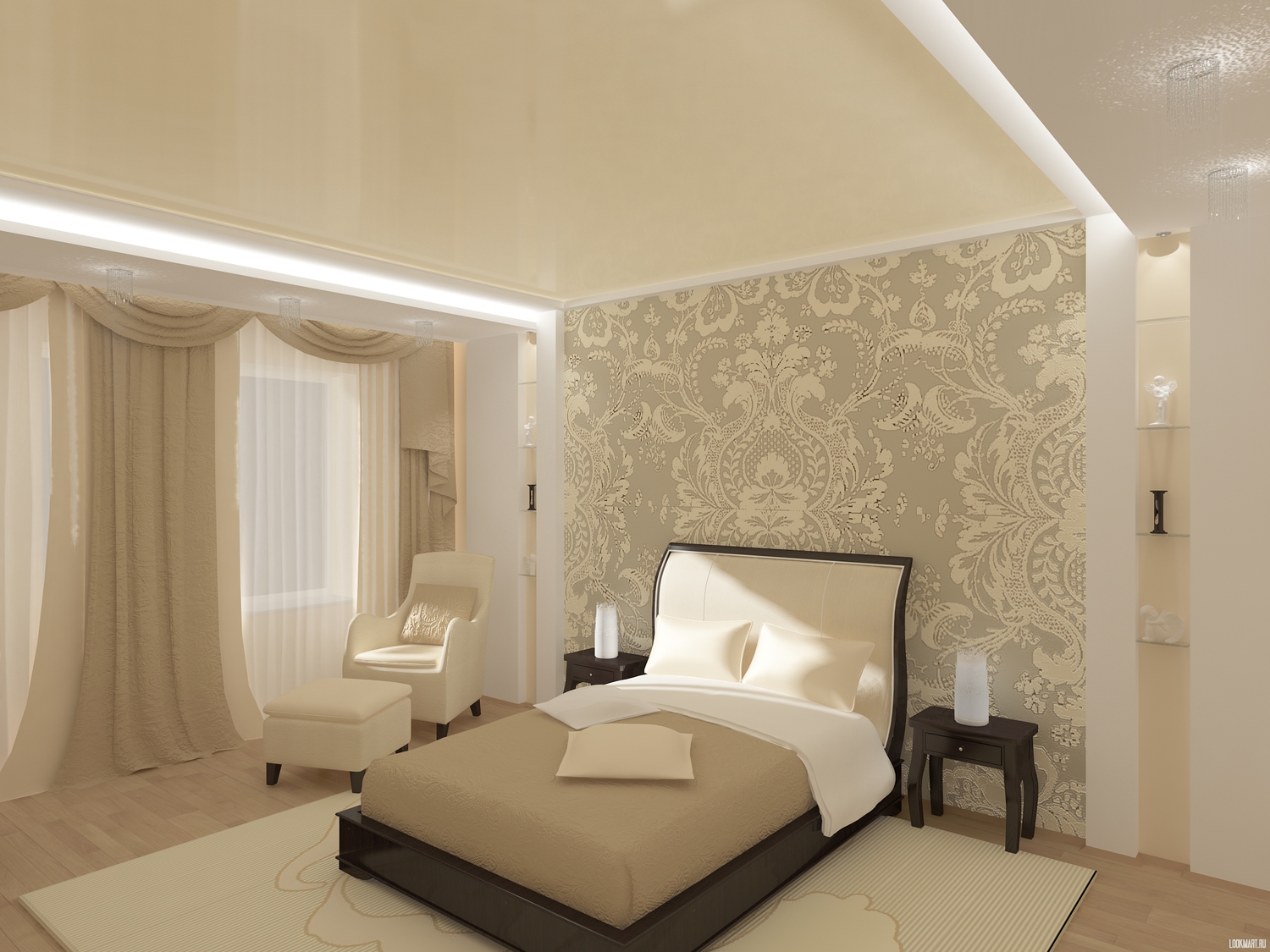 Фото дизайн для спальни в светлых тонах