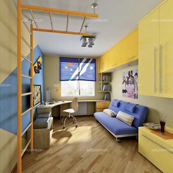 Дизайн для маленькой комнаты для семьи