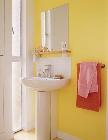 Ванна в желтом цвете дизайн фото