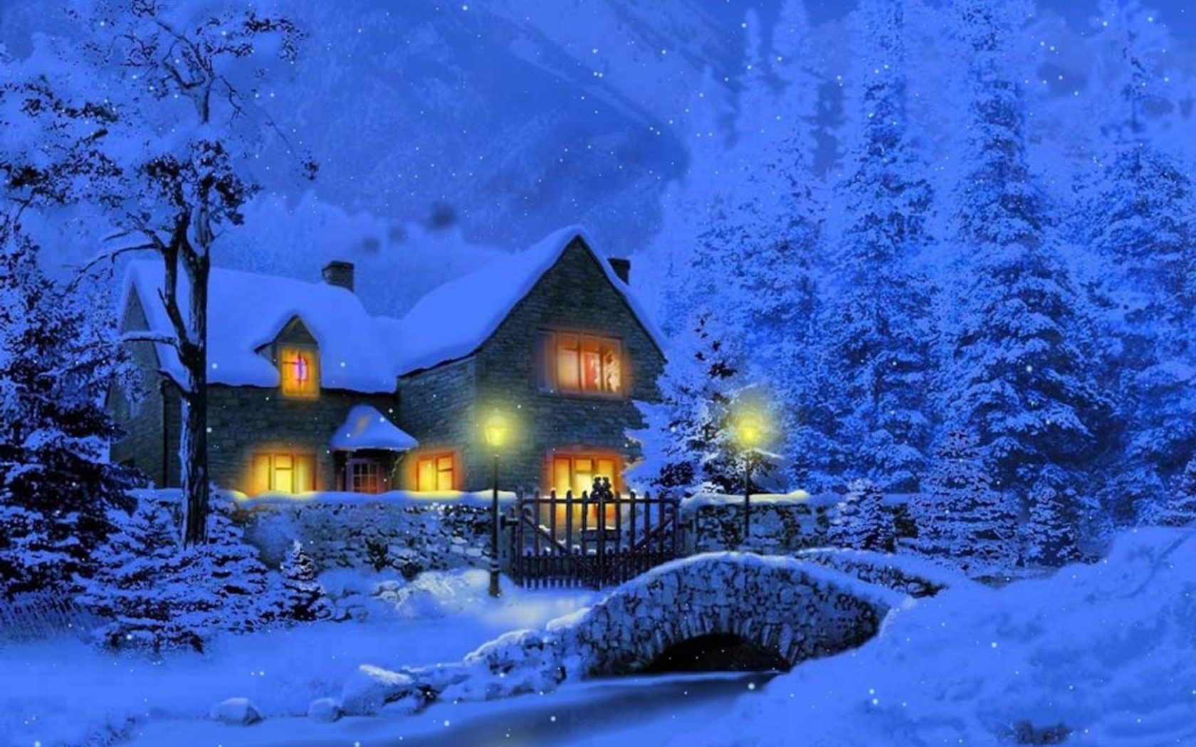 Красивые сказочные домики зимой