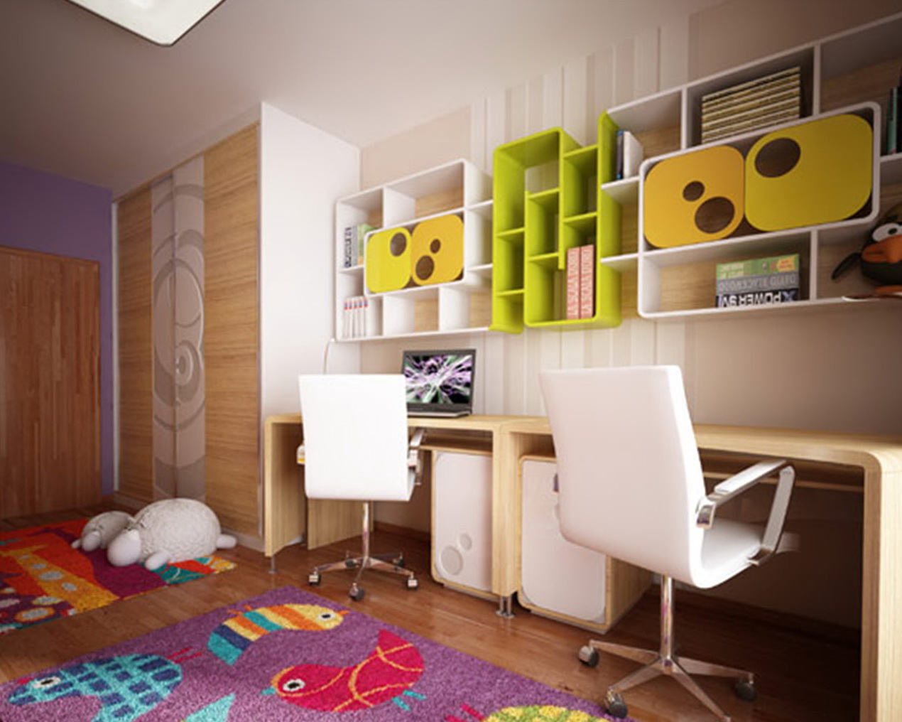 Детская комната дизайн для школьника 7 лет девочке