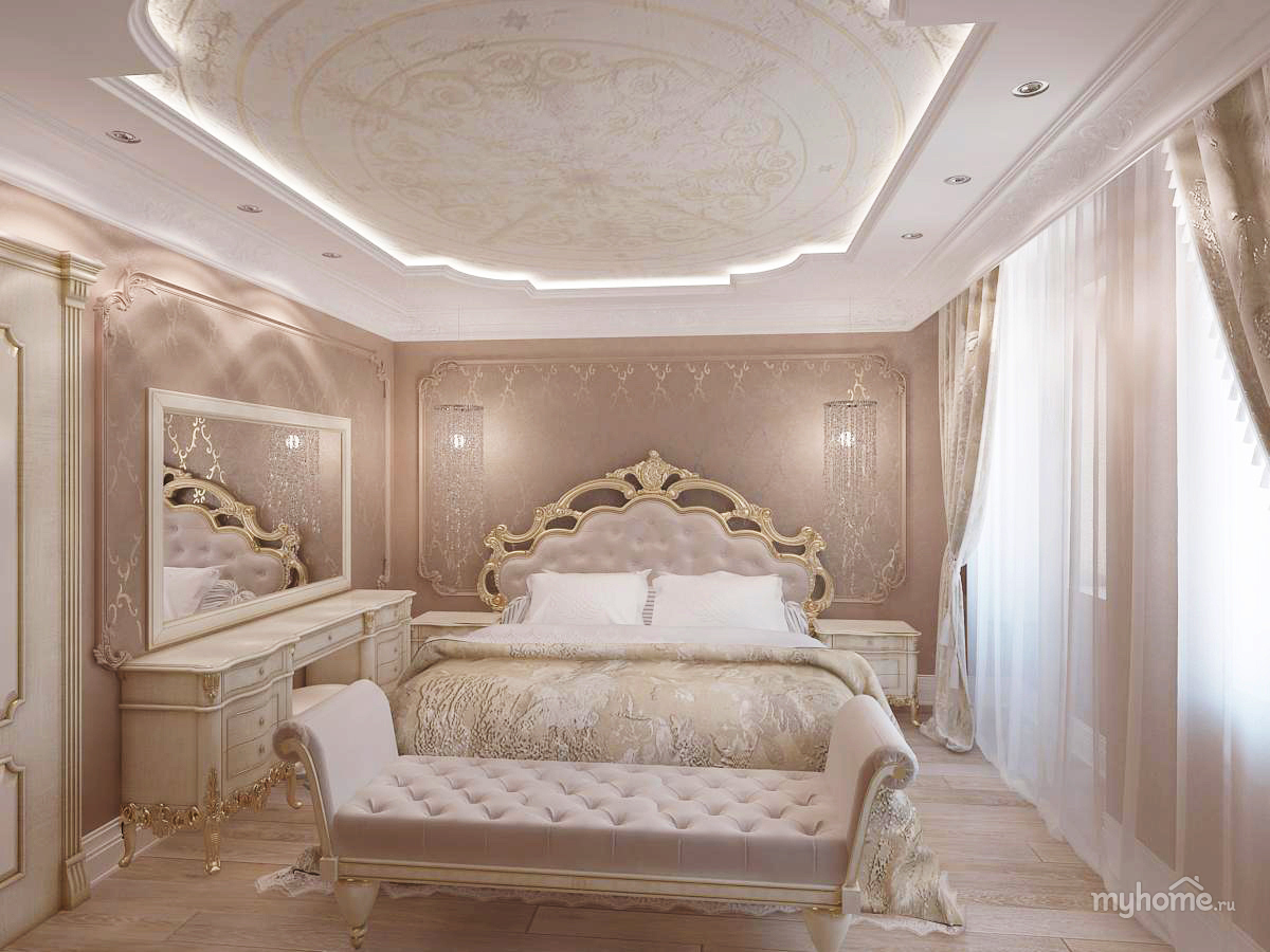 Классический дизайн в спальне