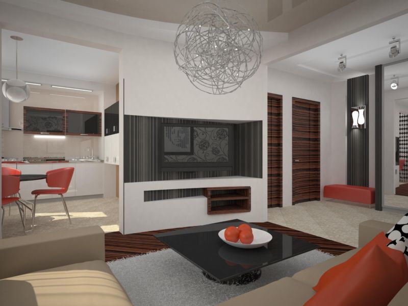 Дизайн интерьера однокомнатной квартиры в панельном доме