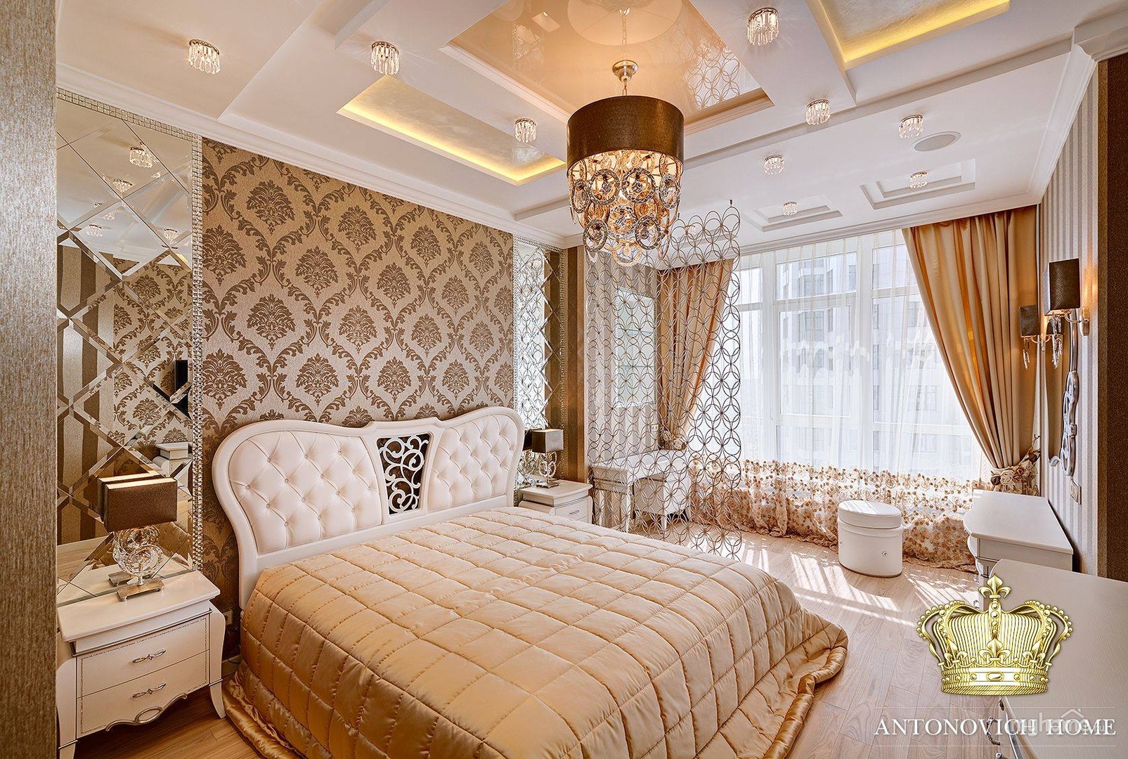 Интерьер спальни классический стиль