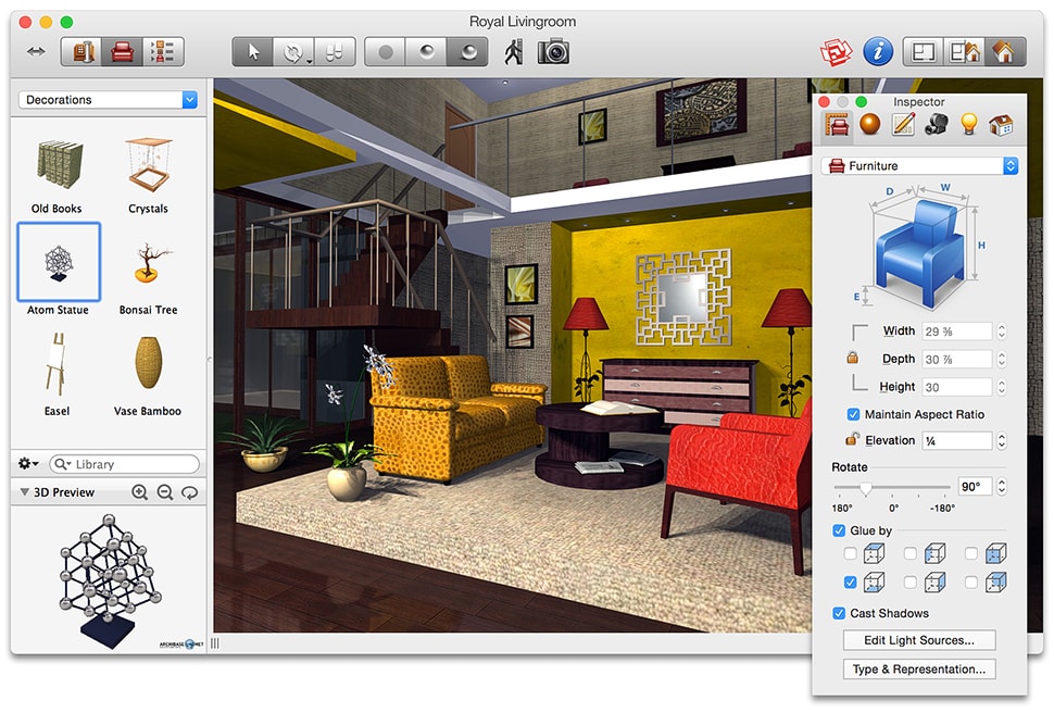 Sweet Home 3D – программа для дизайна интерьера вашего дома