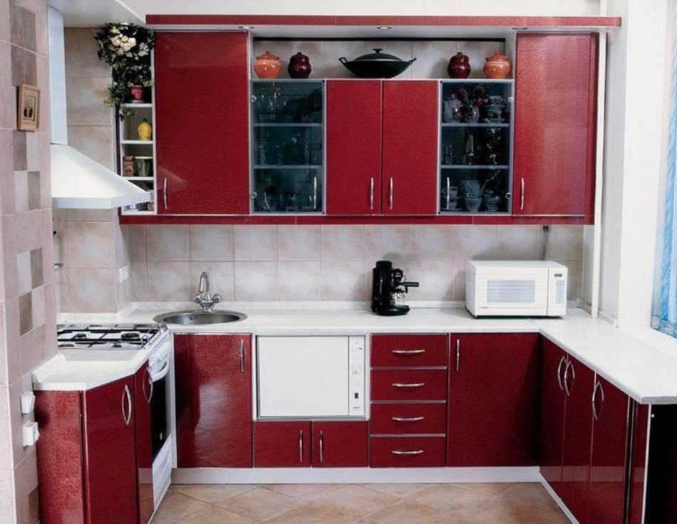 Кухни буквой п фото дизайн с окном